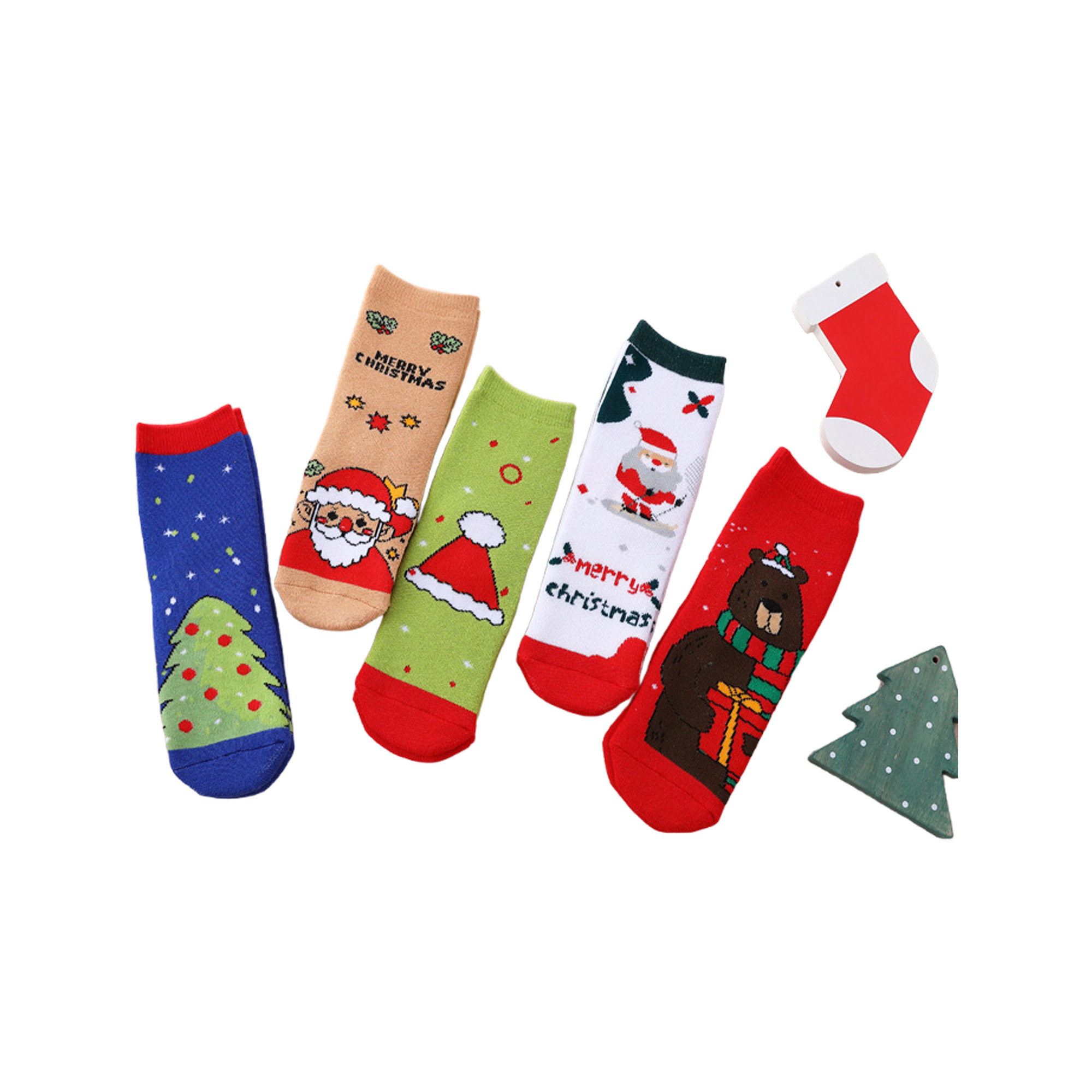 Cotton Children's Warm Christmas Socks 32