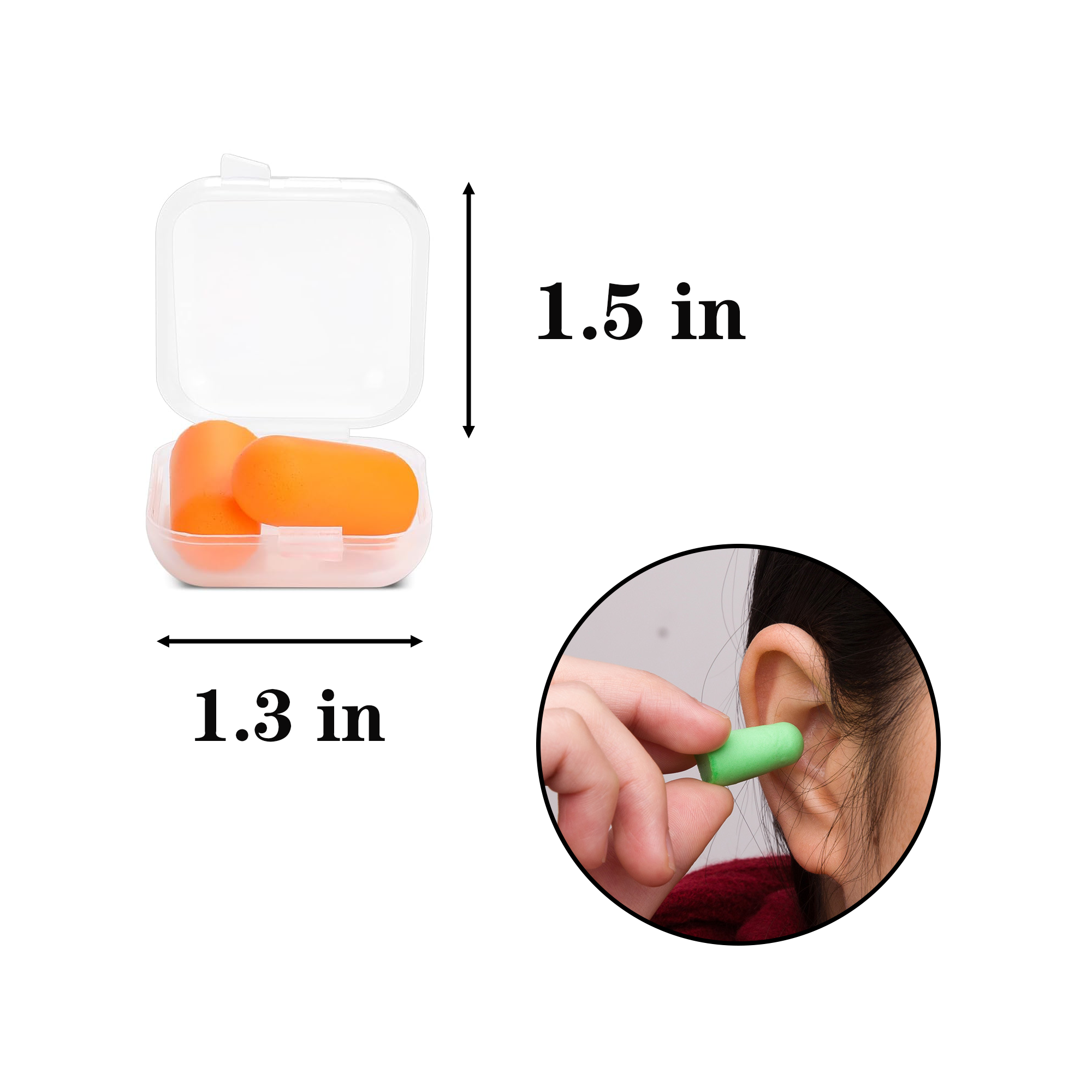 Sleep Soundproofing Foam Earplugs 5