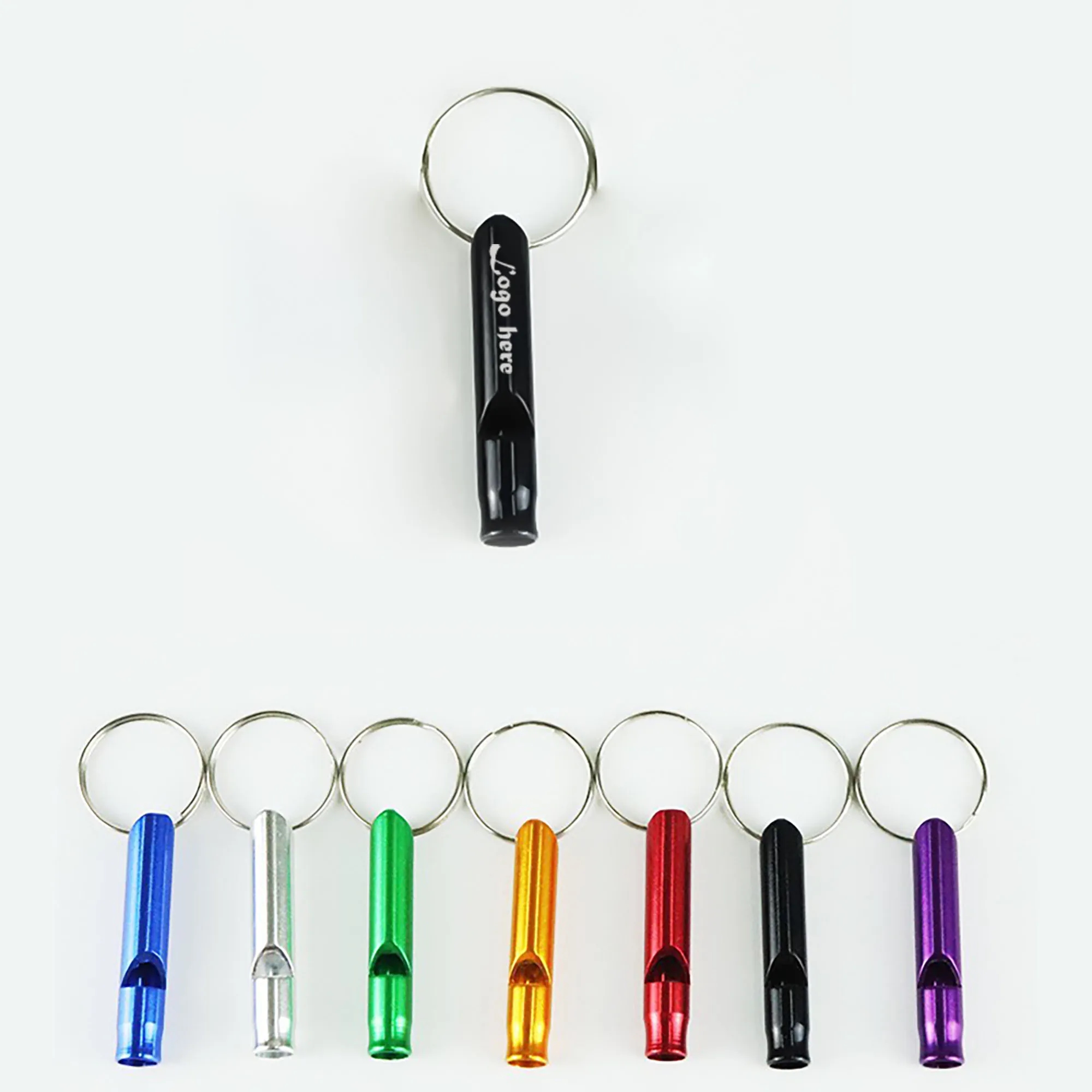 Aluminum Emergency Whistle with Keychain 6