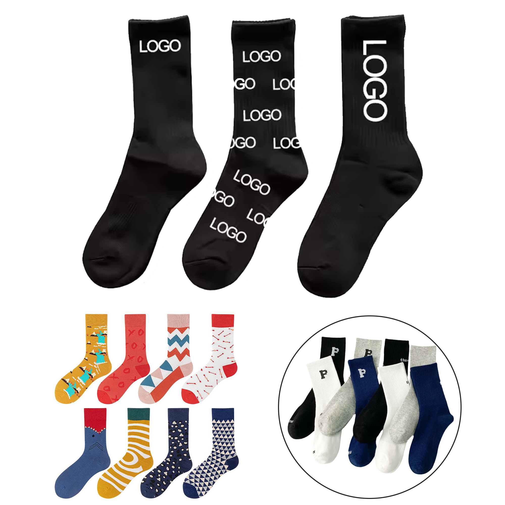 Cotton Long Athletic Basketball Socks for Sports 2