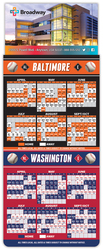 Magna-Card Business Card Magnet - Baseball Schedules (3.5 x 9)