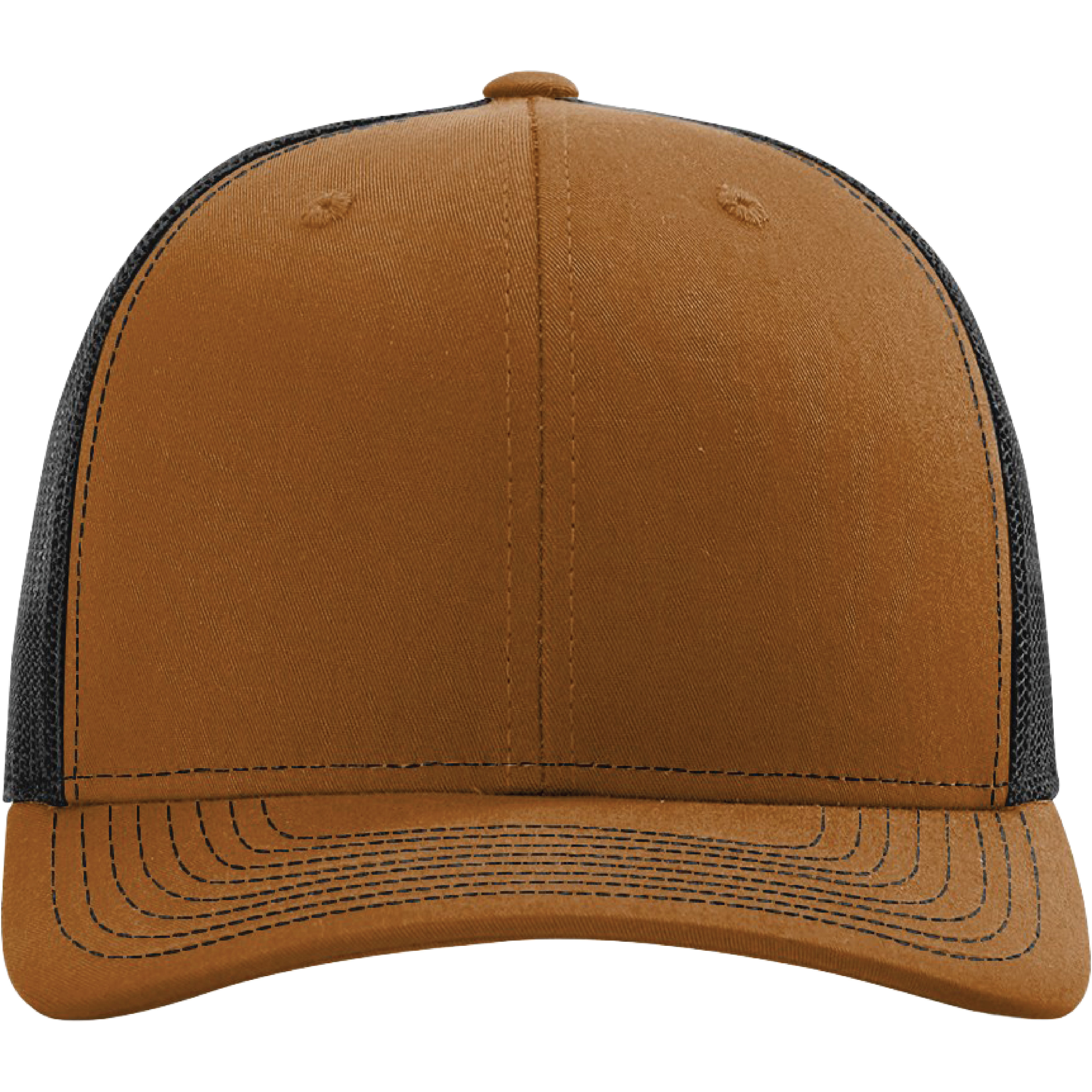 Richardson 112 6-Panel Snapback Trucker Hat w/Leatherette Adhesive Patches or Embroidery 499