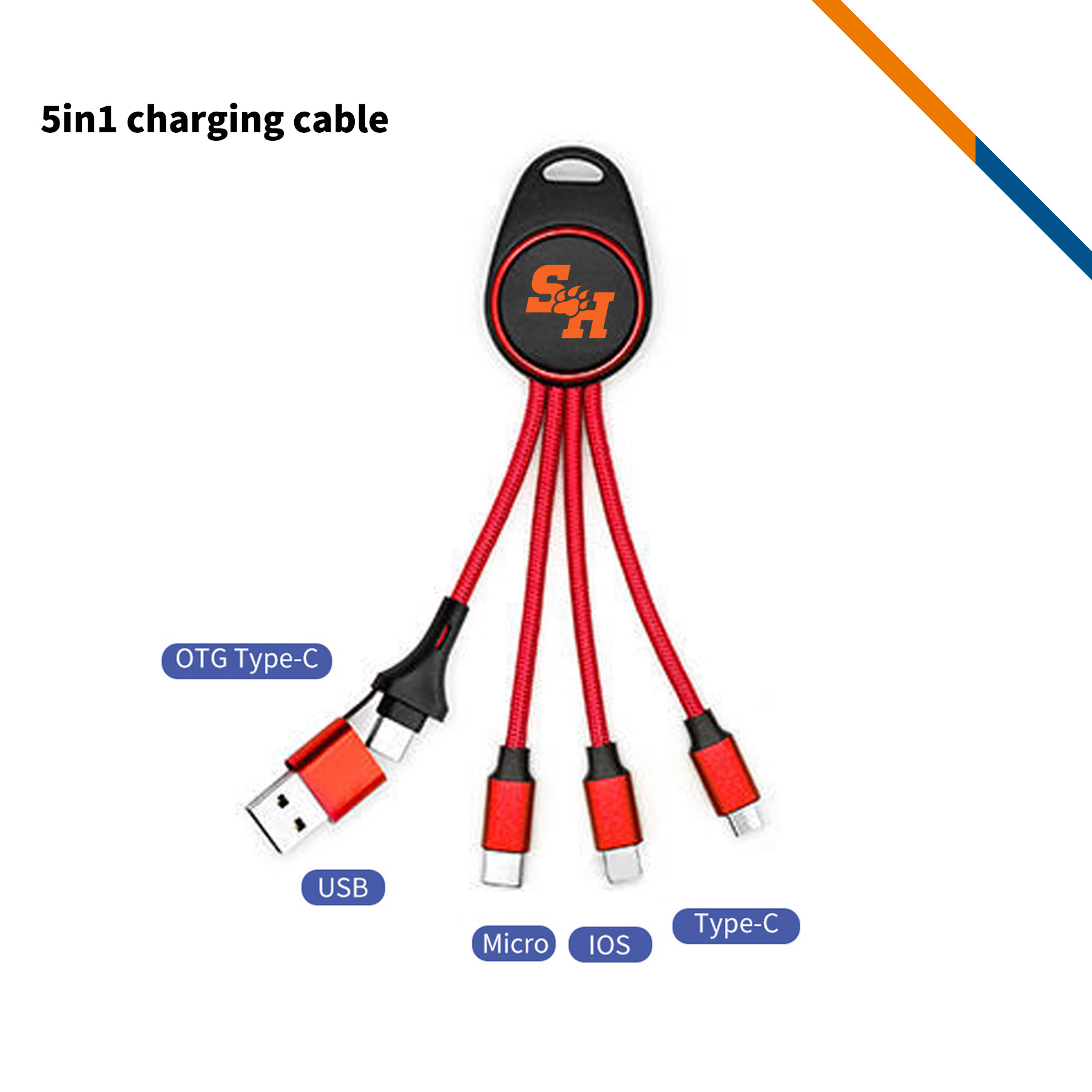 Hamilton Keychain Light Up Charging Cable 10