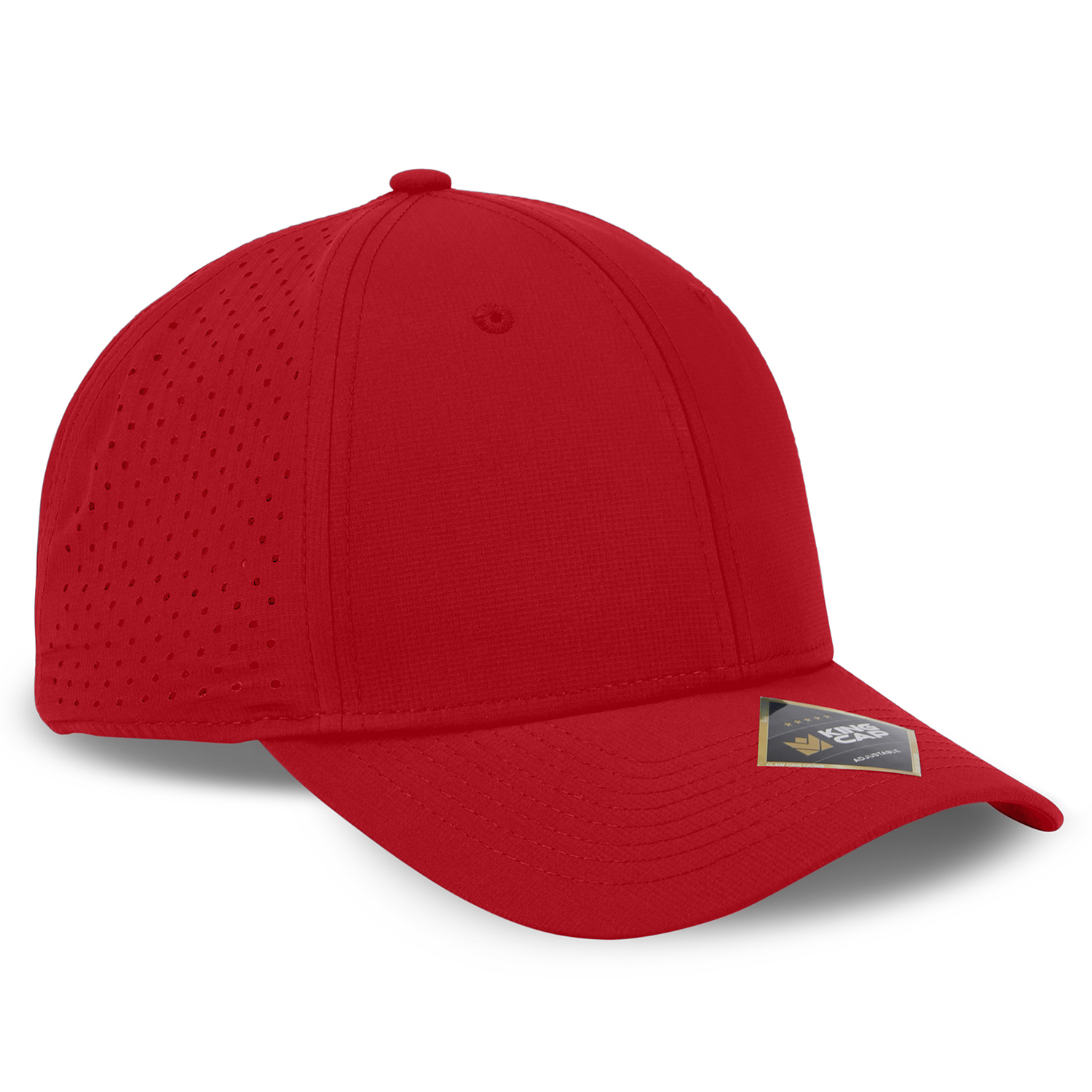 Crest 6-Panel Sport Cap w/Perforated Back- Sustainable Fabric 18