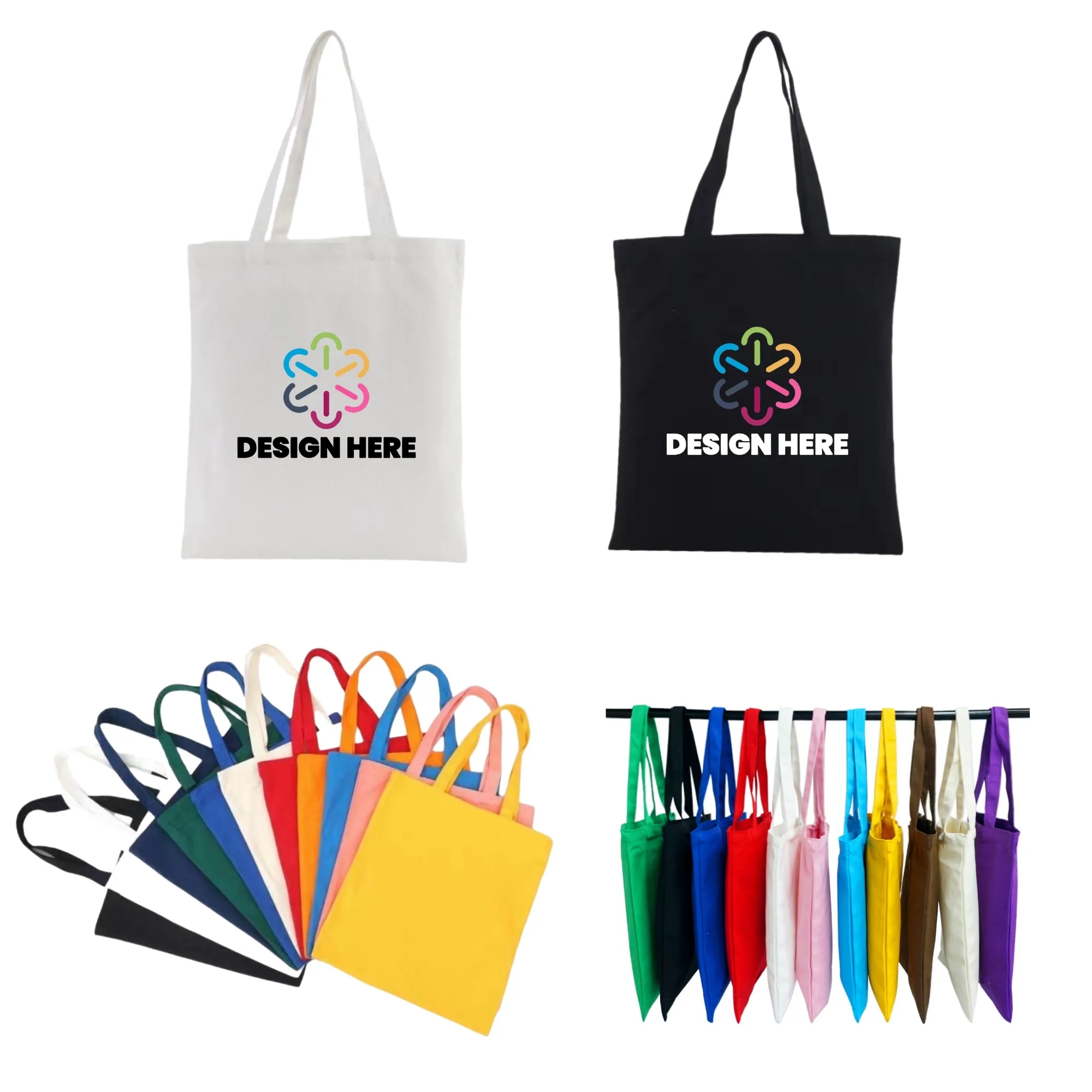 Full Color Cotton Canvas Tote Bag MOQ 50, custom tote bag with logo imprint 14