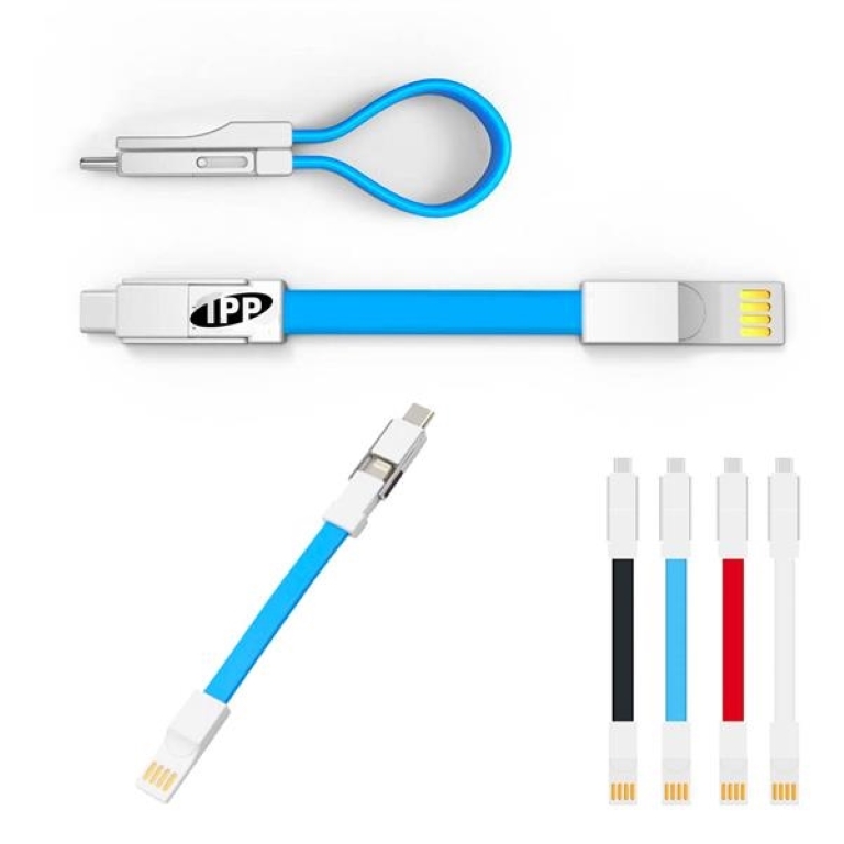 3 in 1 Data Cable Keychain