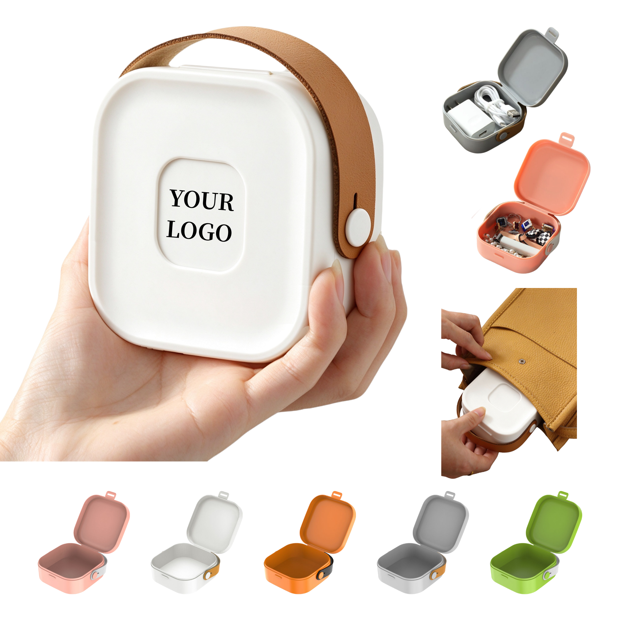 Multifunctional Square Case with Snap Button 2