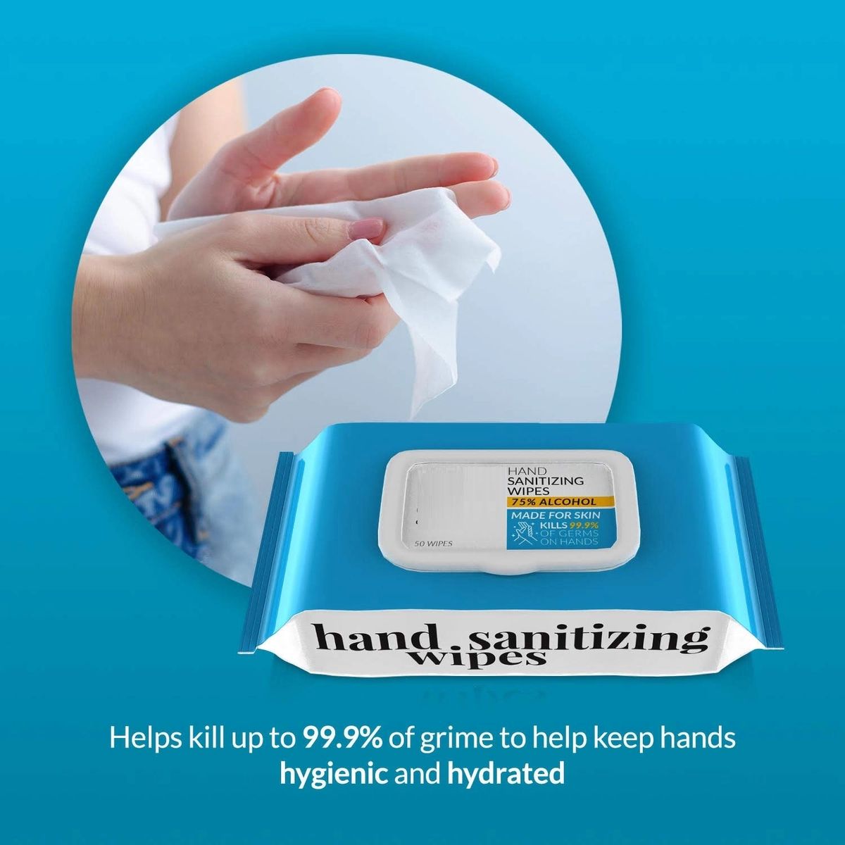 Antibacterial Sanitizer Wet Wipes