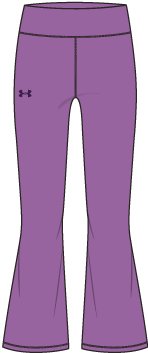 UA Motion Girls' Flare Pants 10
