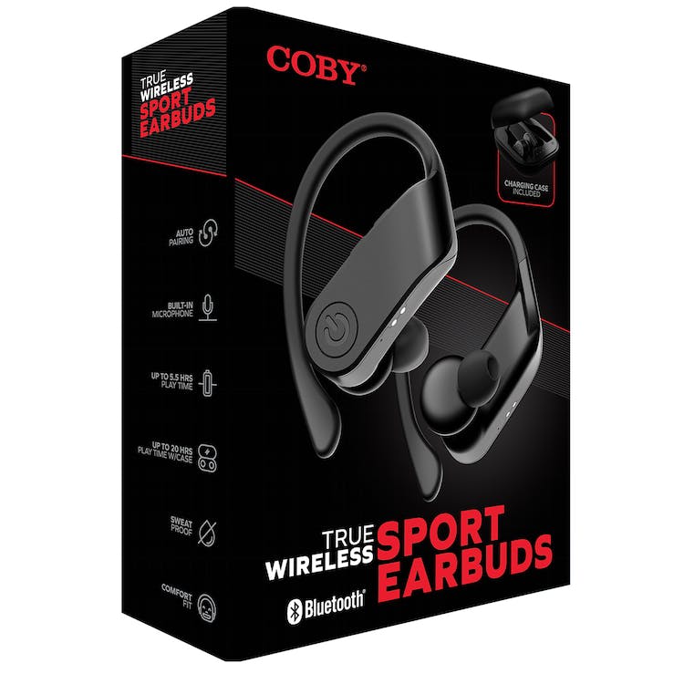 Sport Earbuds - Black Over the Ear 3