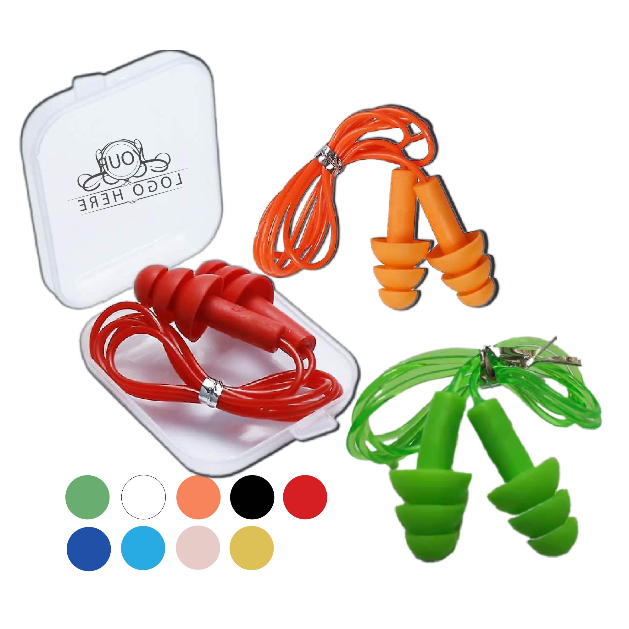 Earplugs Reusable Silicone Ear Plugs In Storage Cases 4