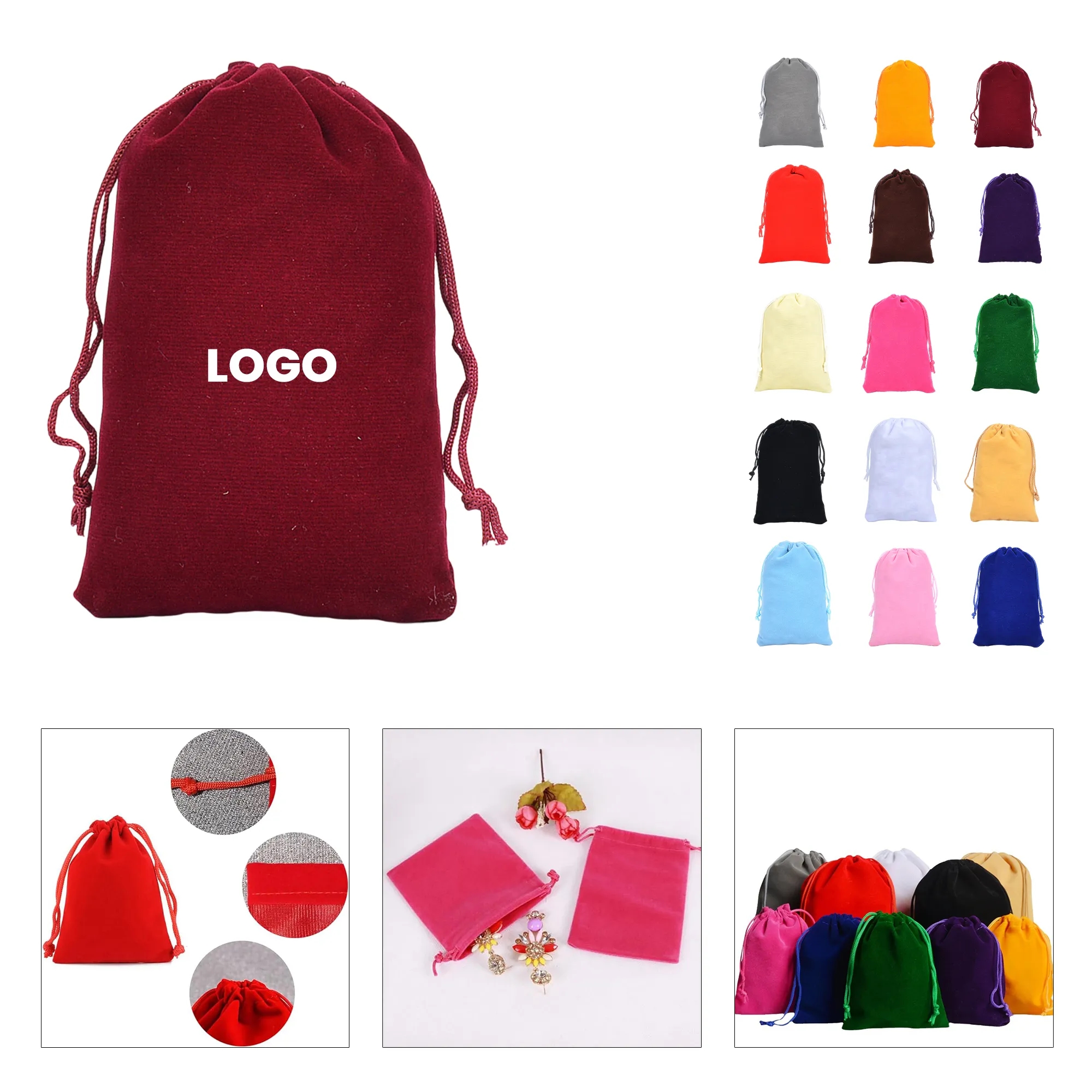 Velvet Drawstring Gift Bag