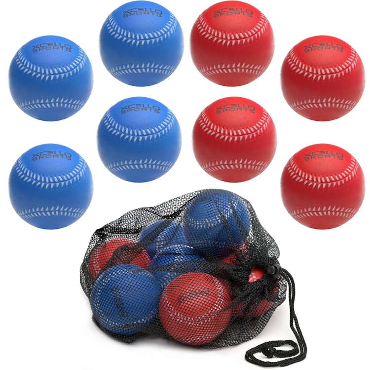 Foam Baseballs - Blue and Red 11" 3