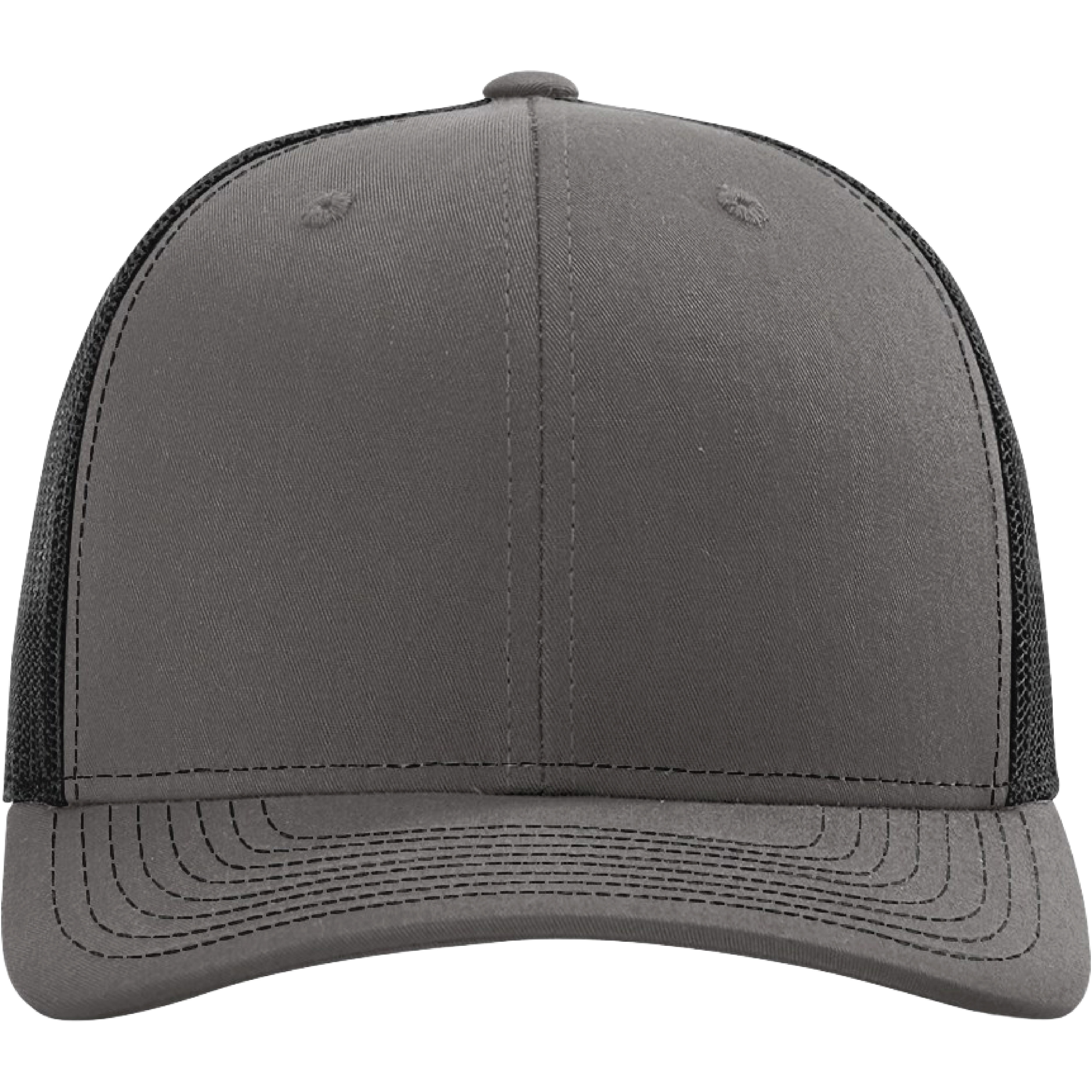 Richardson 112 6-Panel Snapback Trucker Hat w/Leatherette Adhesive Patches or Embroidery 259
