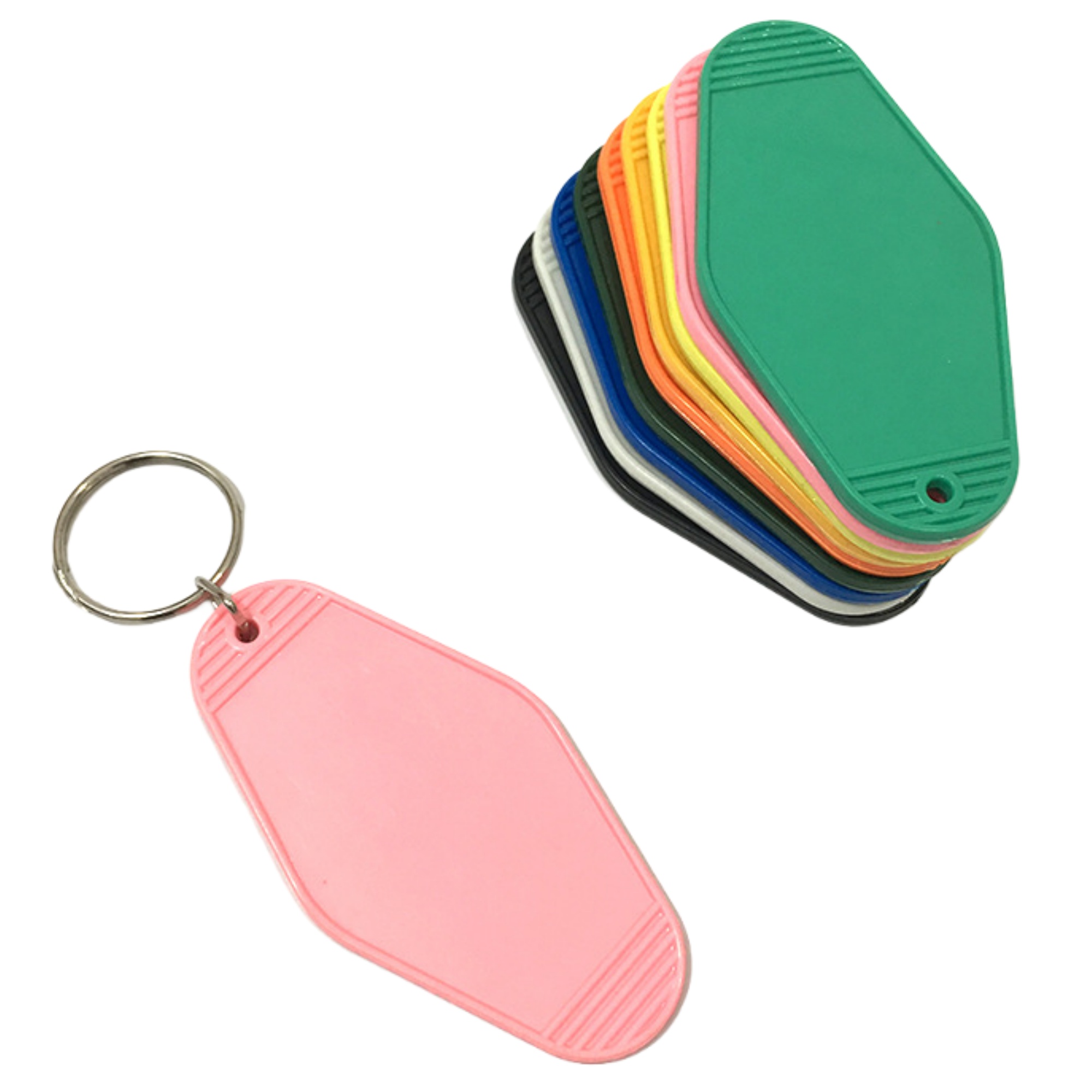 Rhombus Vintage Hotel Keychain Tag 12