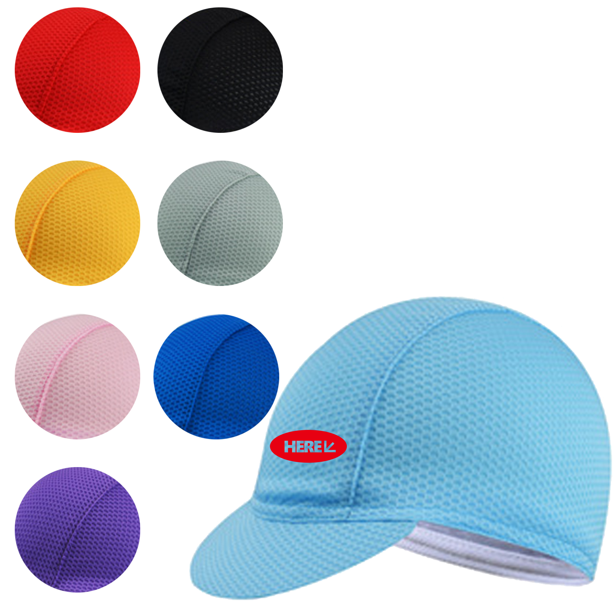 Lycra Mesh Fabric Sweat?Wicking Cycling Cap 2