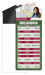 Magna-Card House Shape Magnet Football Schedules (3.5x9)