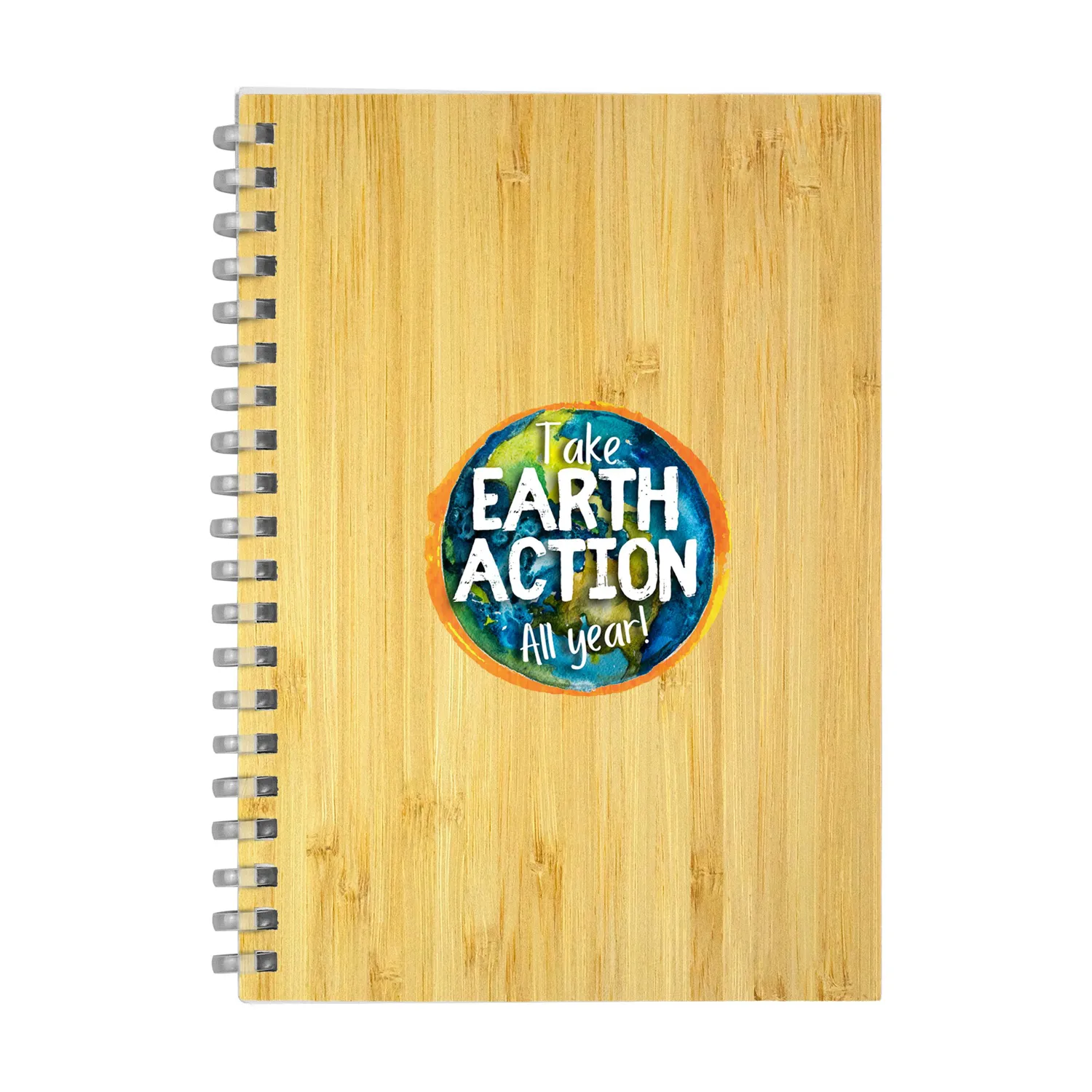 5" X 7" Bamboo Spiral Notebook 5