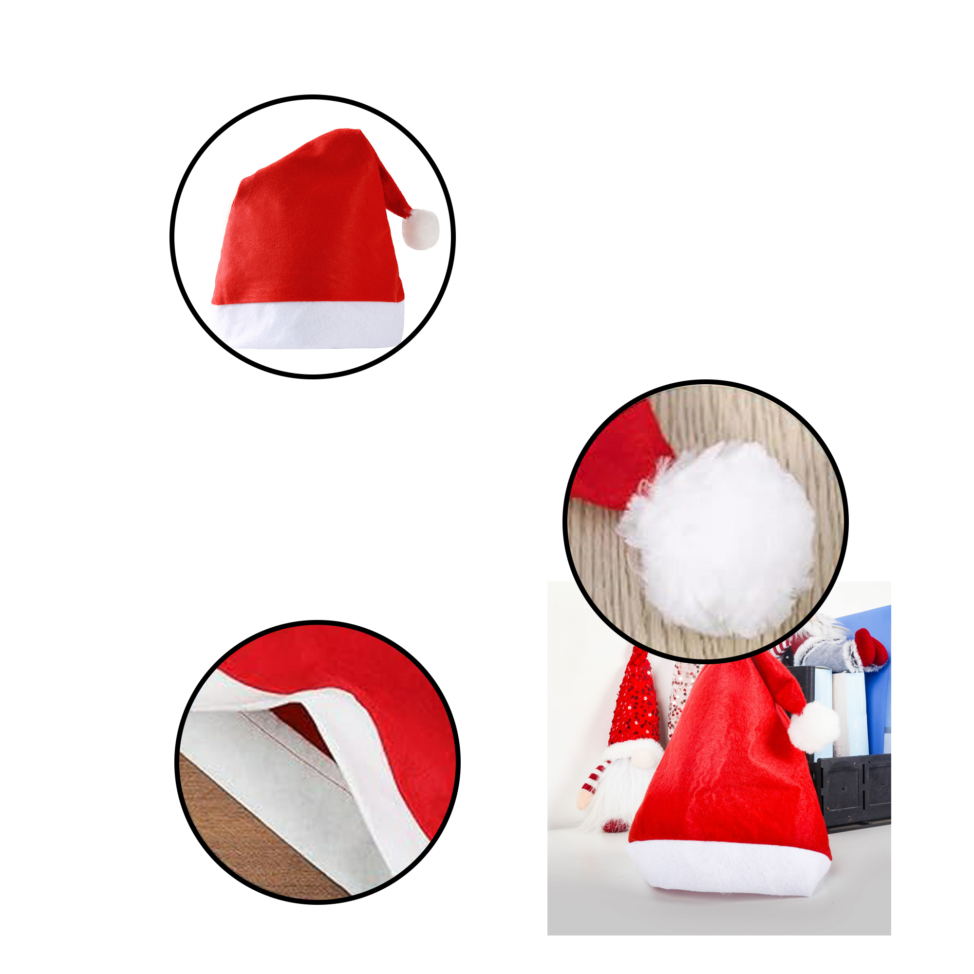 Full Color Children's Christmas hat 6