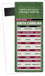Football Schedule Laminated Card/Postcard with Magnet Strip 3.5x8.5 - 14 pt.