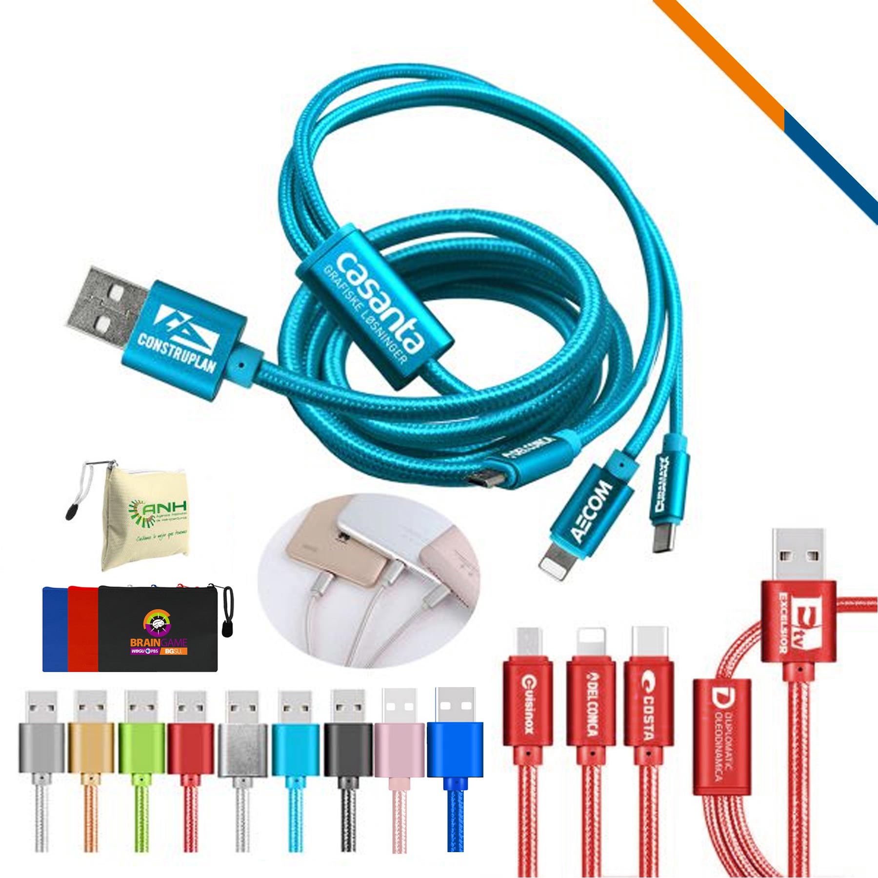 Rugger 3-in-1 Charging Cable