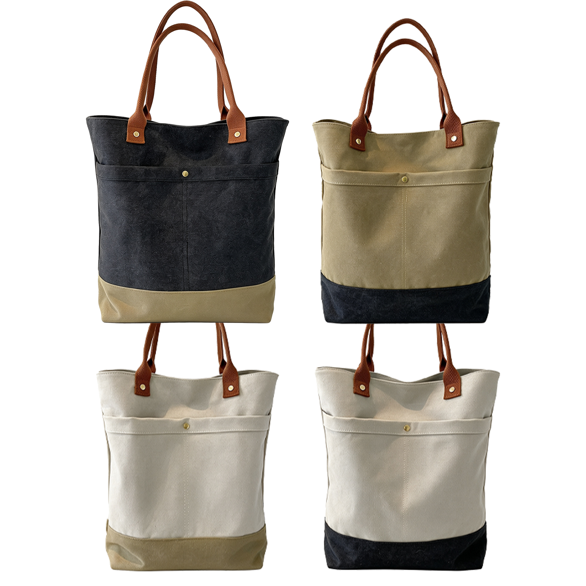 Outside Casual Canvas Tote Bag, custom tote bag with logo imprint 2