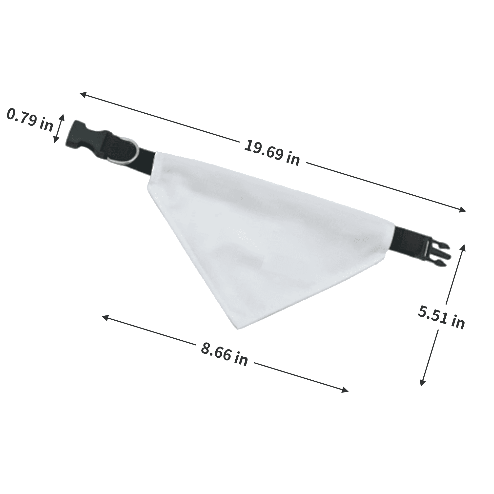 Adjustable Nylon Strap Dog Neckwear Scarf 5