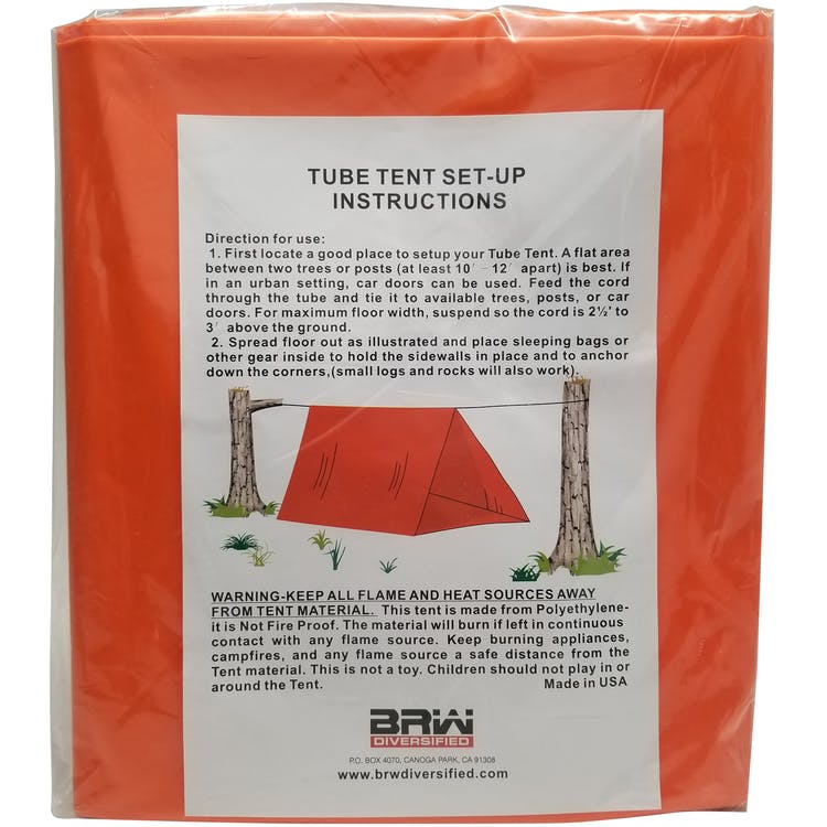 Emergency Tube Tents - Orange 2