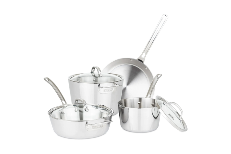 Viking Contemporary 3-Ply Stainless Steel 7-Piece Cookware Set 3