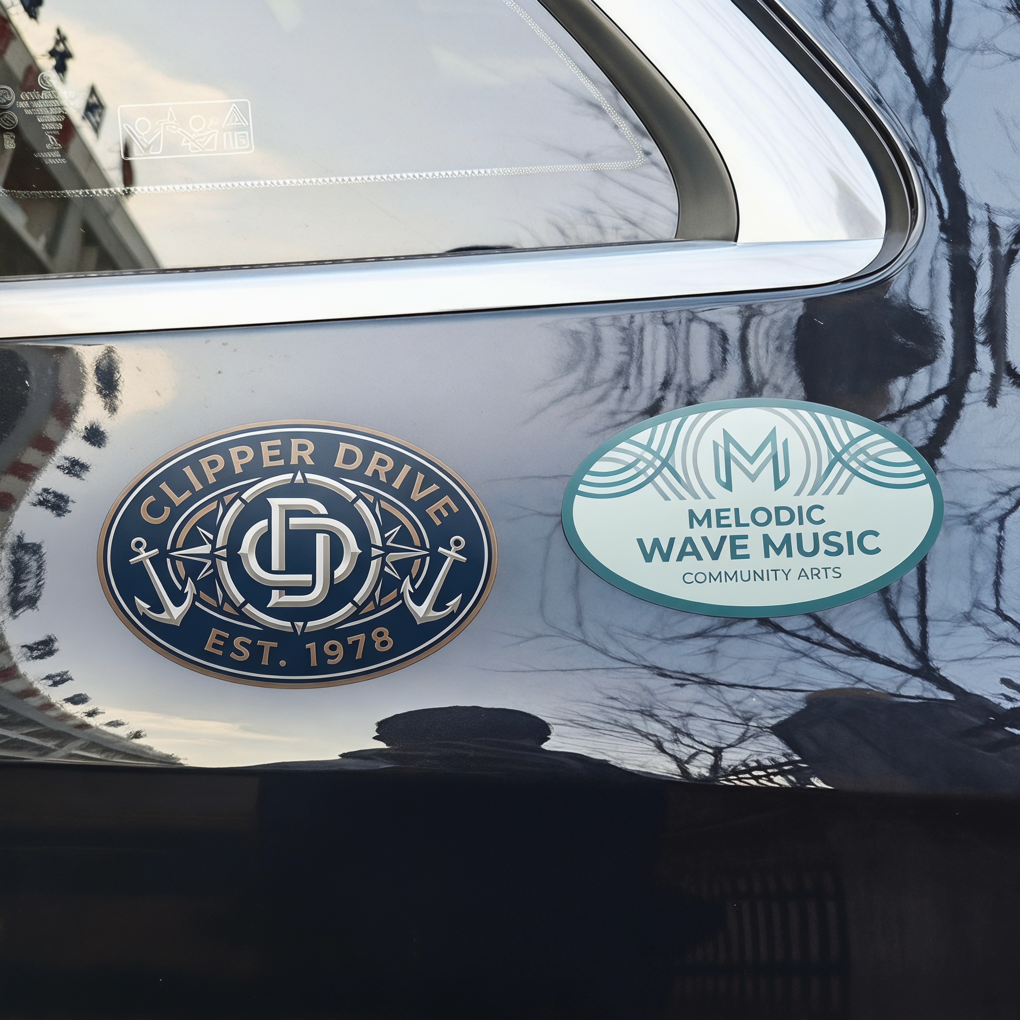 Outdoor Imprinted Round Magnet sticker
