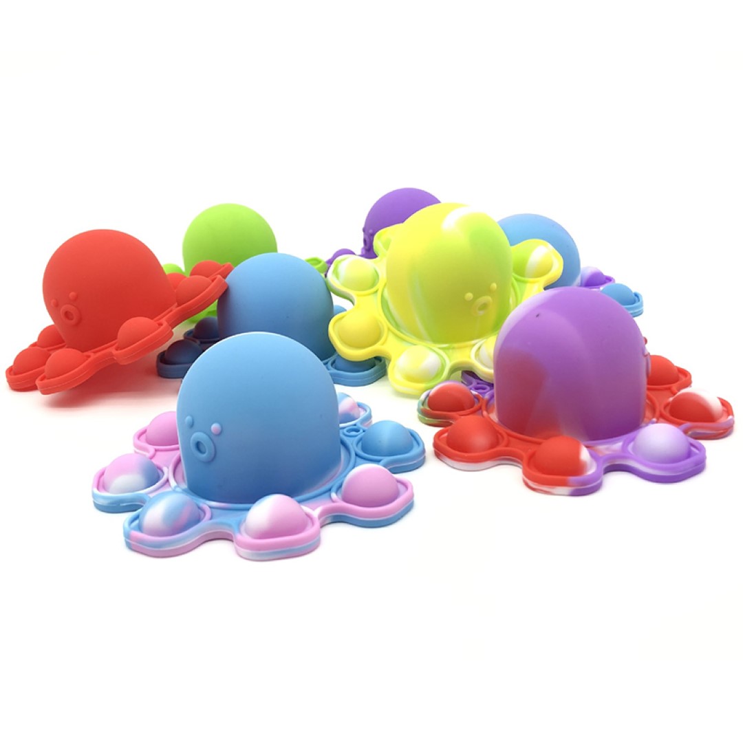 Squid Game Reversible Octopus Pop It Fidget Toy Keyring