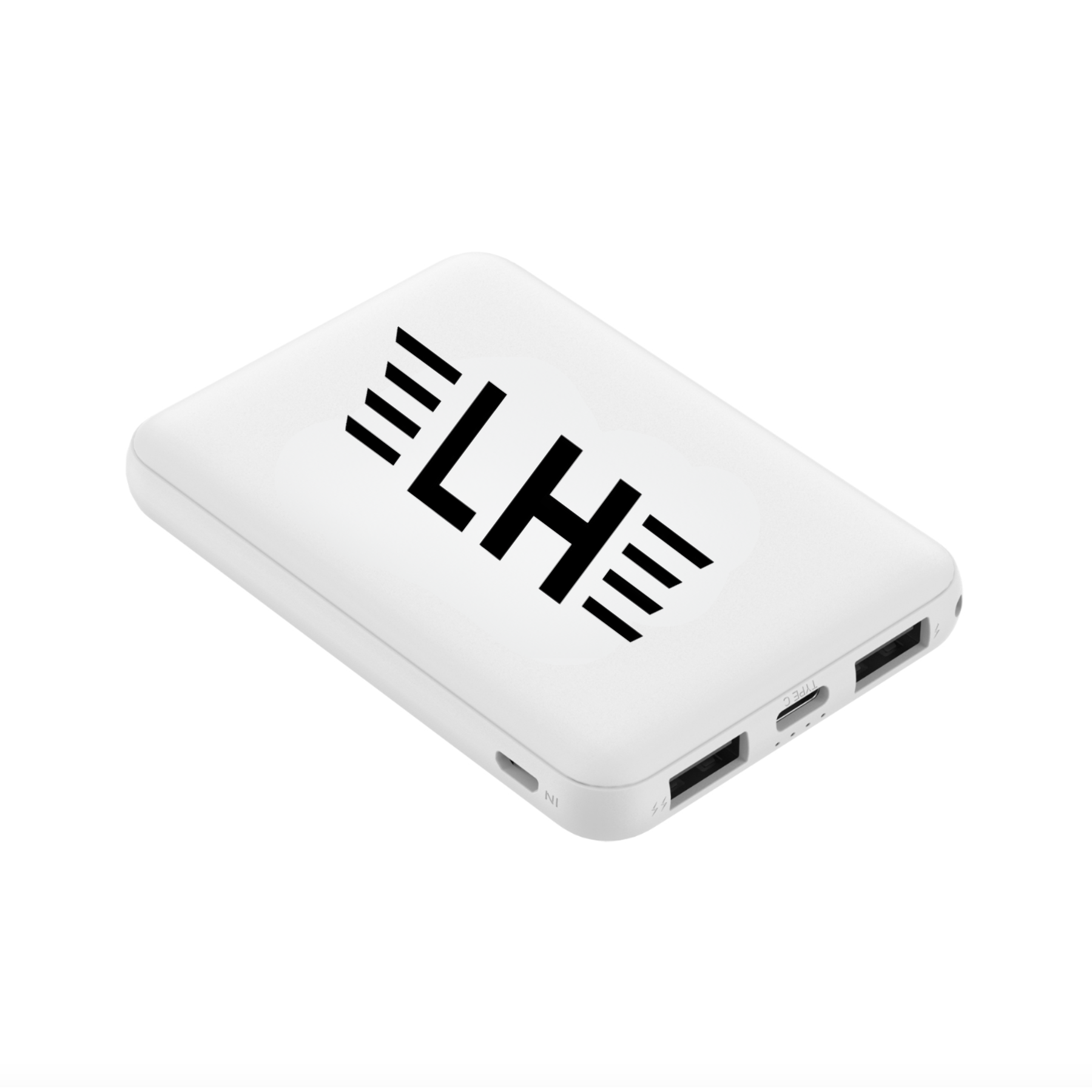 5000mAh 4-Port Pocket Power Bank With Type C And Dual USB-A Ports