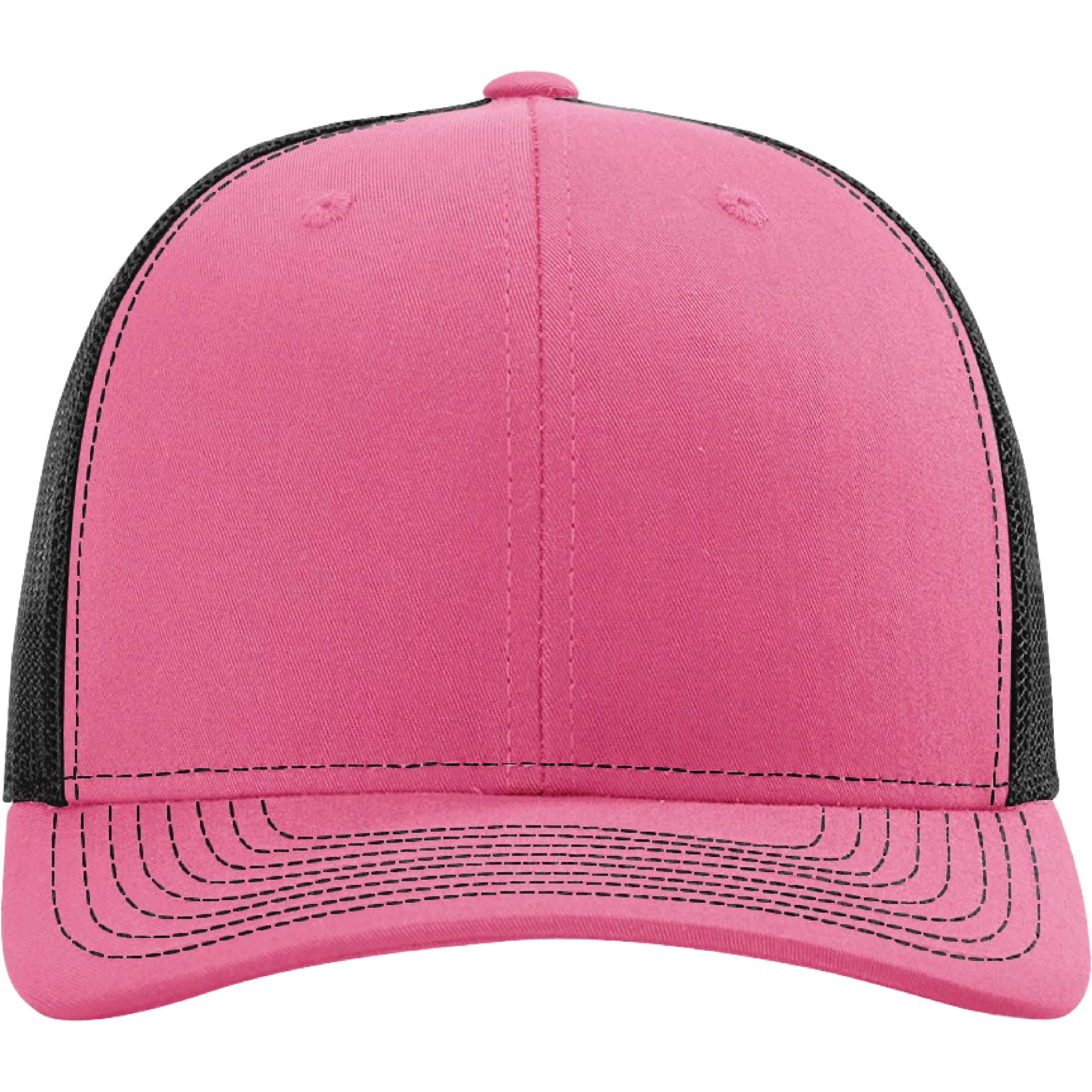 Richardson 112 6-Panel Snapback Trucker Hat w/Leatherette Adhesive Patches or Embroidery 319