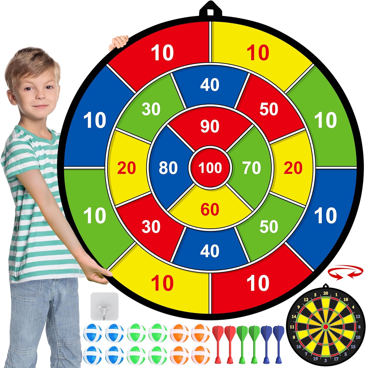29 Inch Double Sided Big Dart Board 1