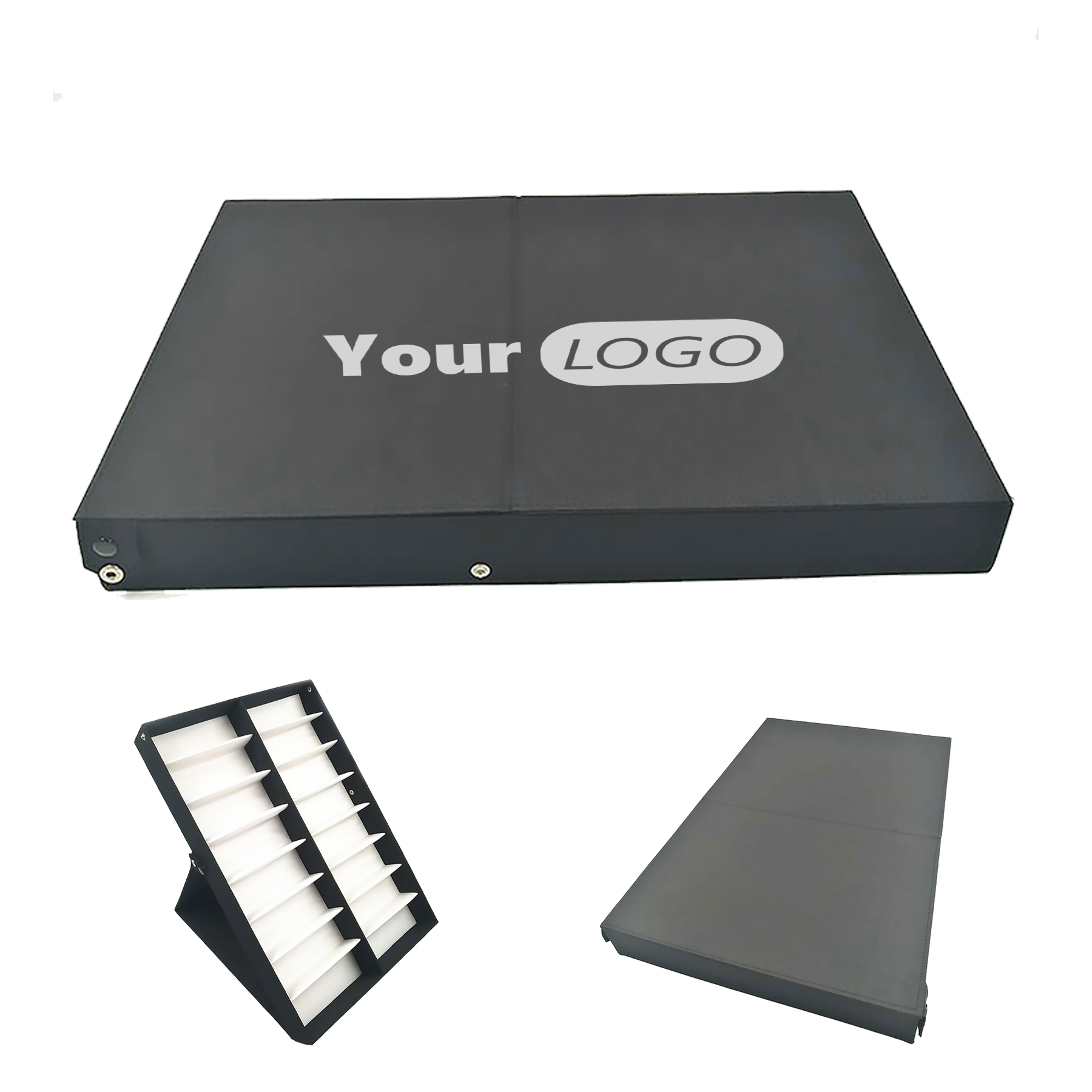 Polyester 16 Grid Glasses Display Box 2