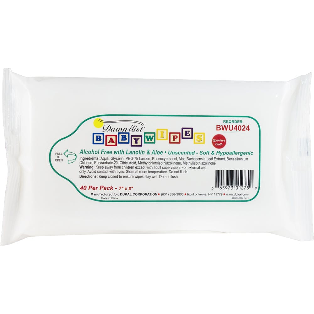 Baby Wipes - Unscented Disposable 40 Pack 3