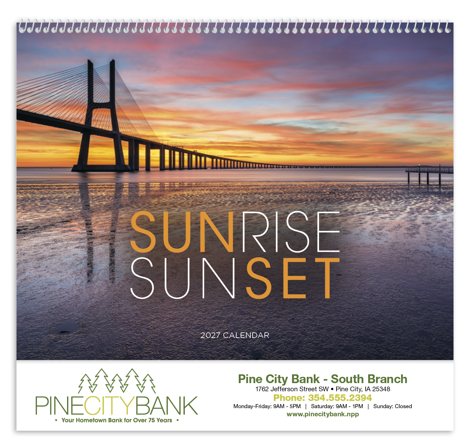 Triumph Calendars Sunrise Sunset Calendar