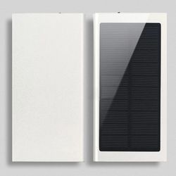 Slim Aluminum Solar Power Bank with 8000mAh Battery