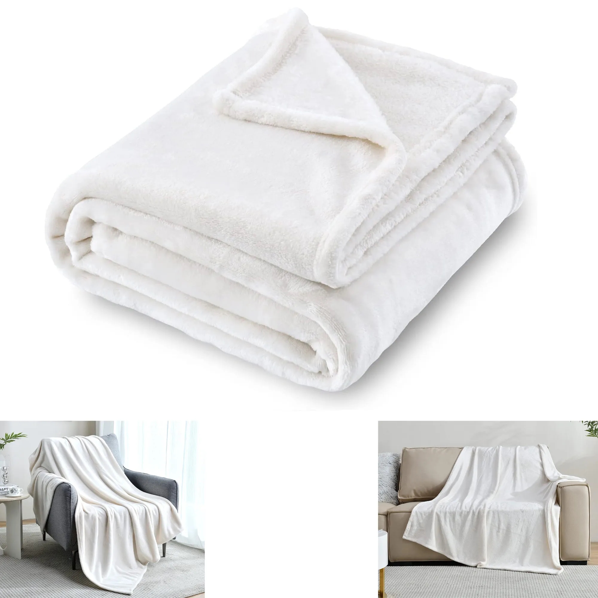 50" x 60" All Season Super Soft Cozy Flannel Fleece Blanket 4