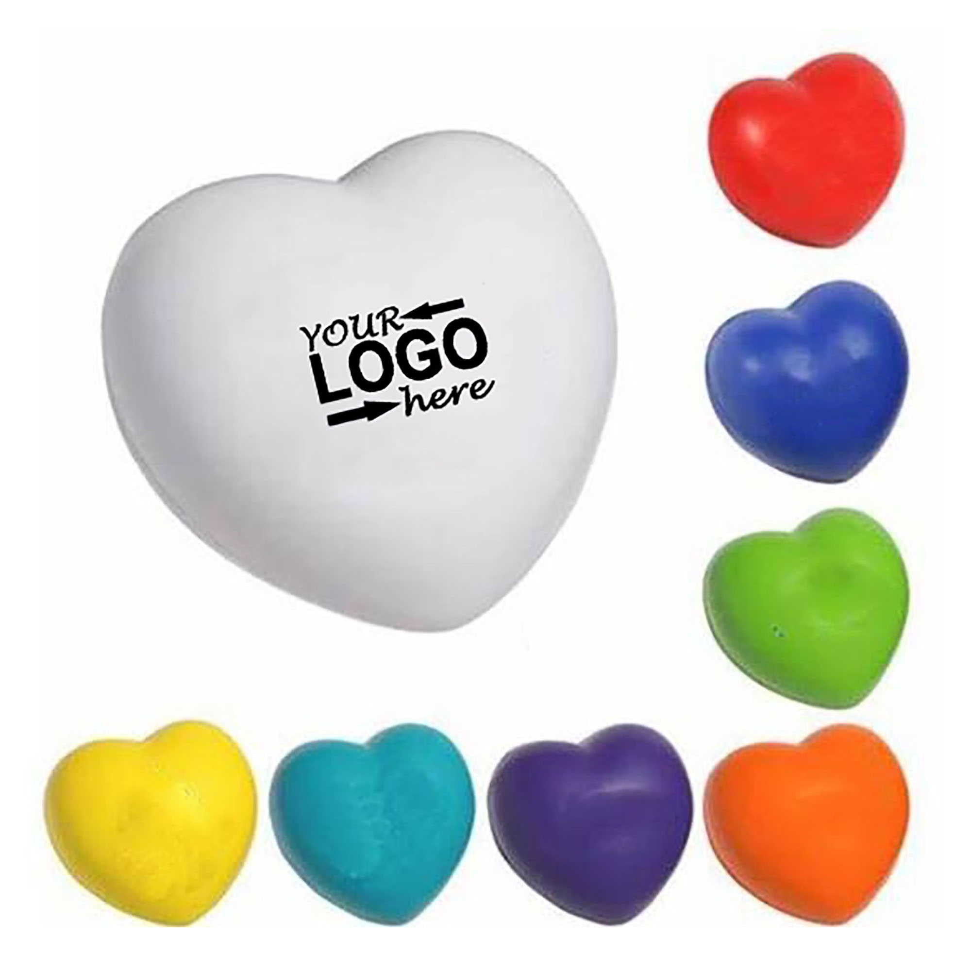 Heart-Shaped PU Foam Stress Ball 8