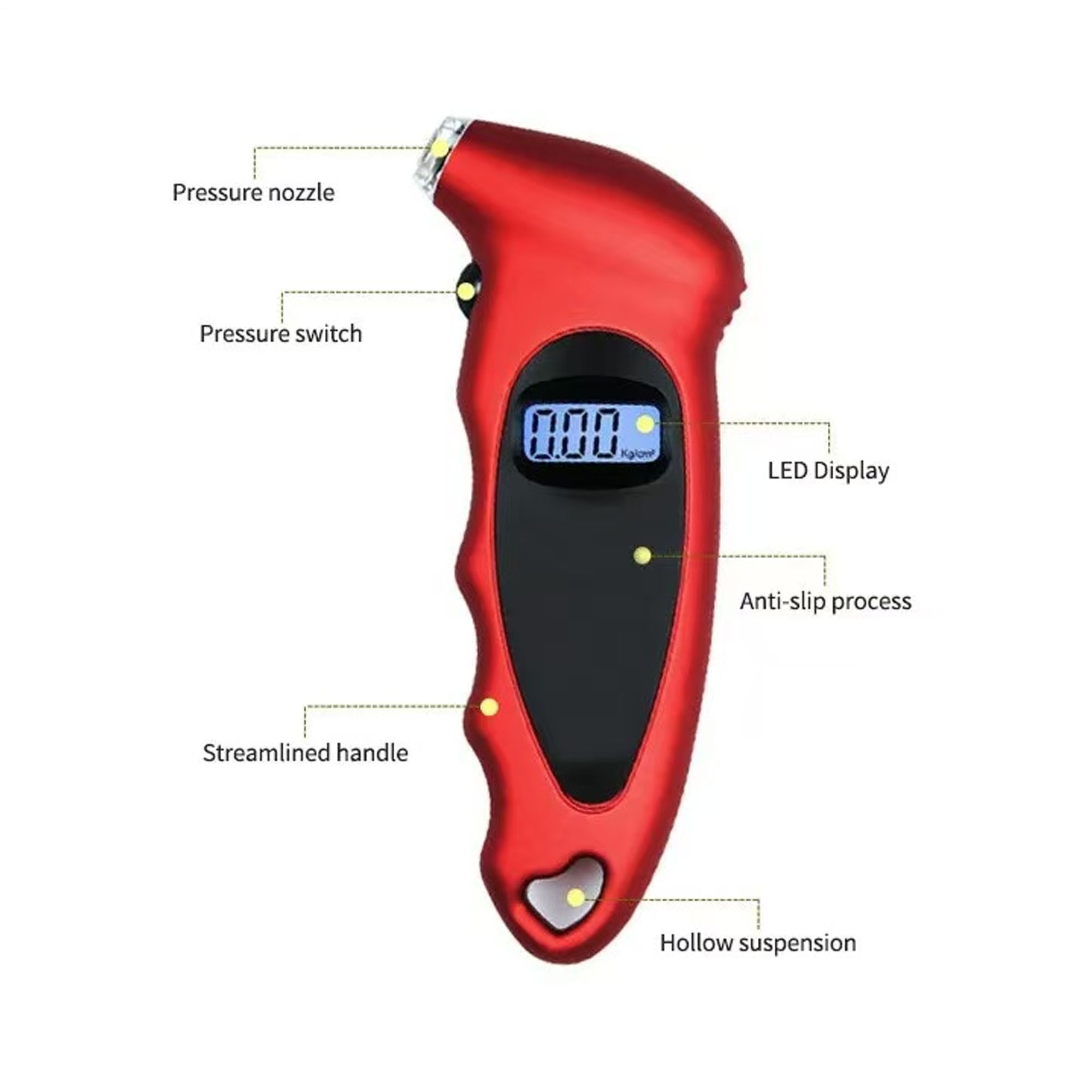 Digital Tire Pressure Gauge for Autos ?C Accurate and Reliable 9