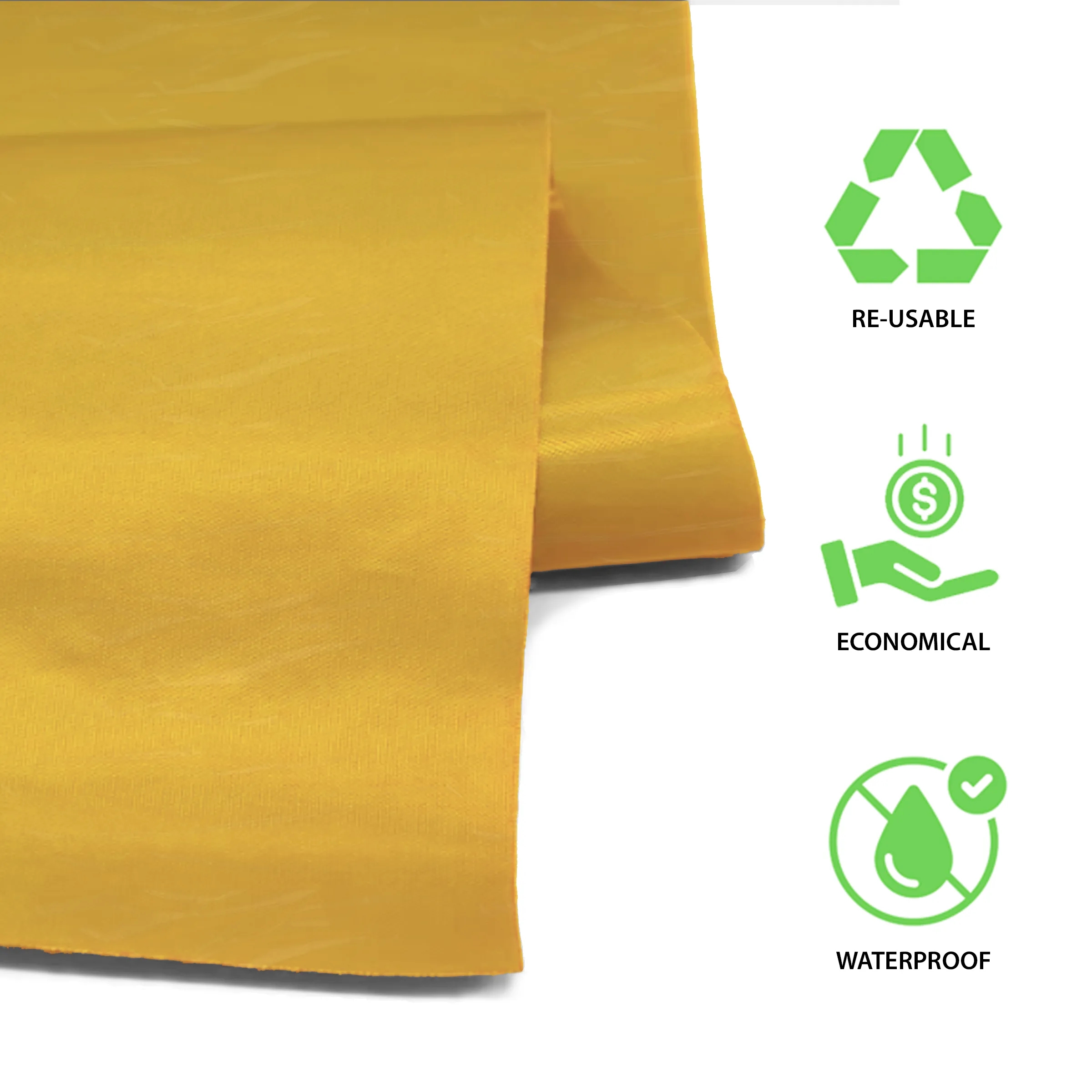 6' Custom Plastic Disposable Table Cover - Full Color 9