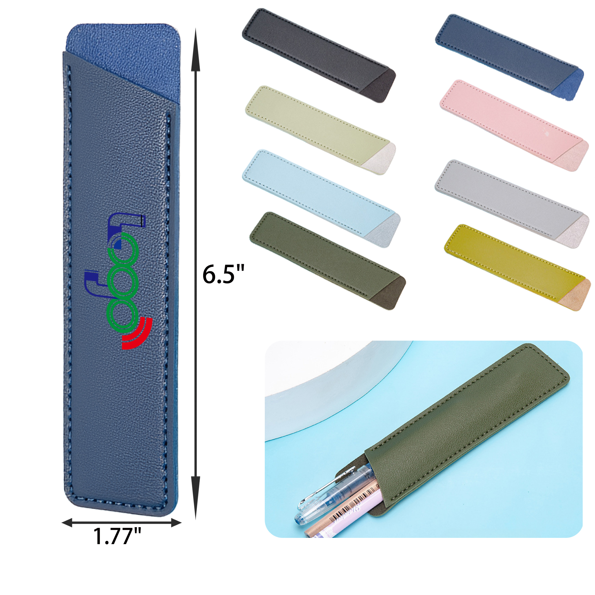 PU Leather Soft Pen Sleeve Pouch 4