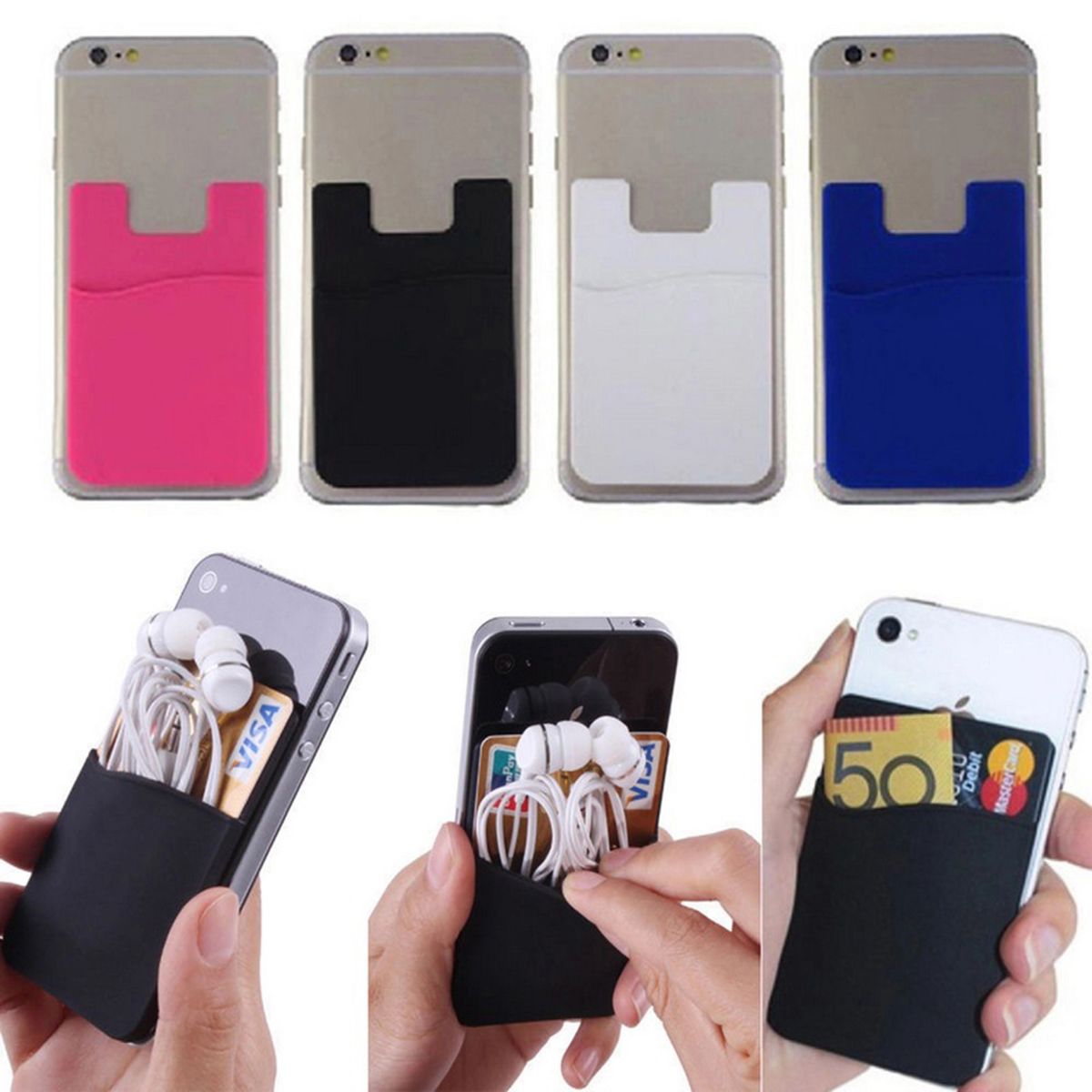 Silicone Phone Card Sleeve