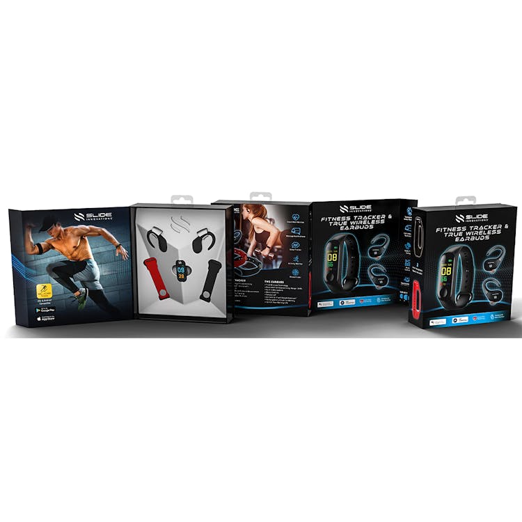 Fitness Tracker and Wireless Earbuds Sport Pack 3