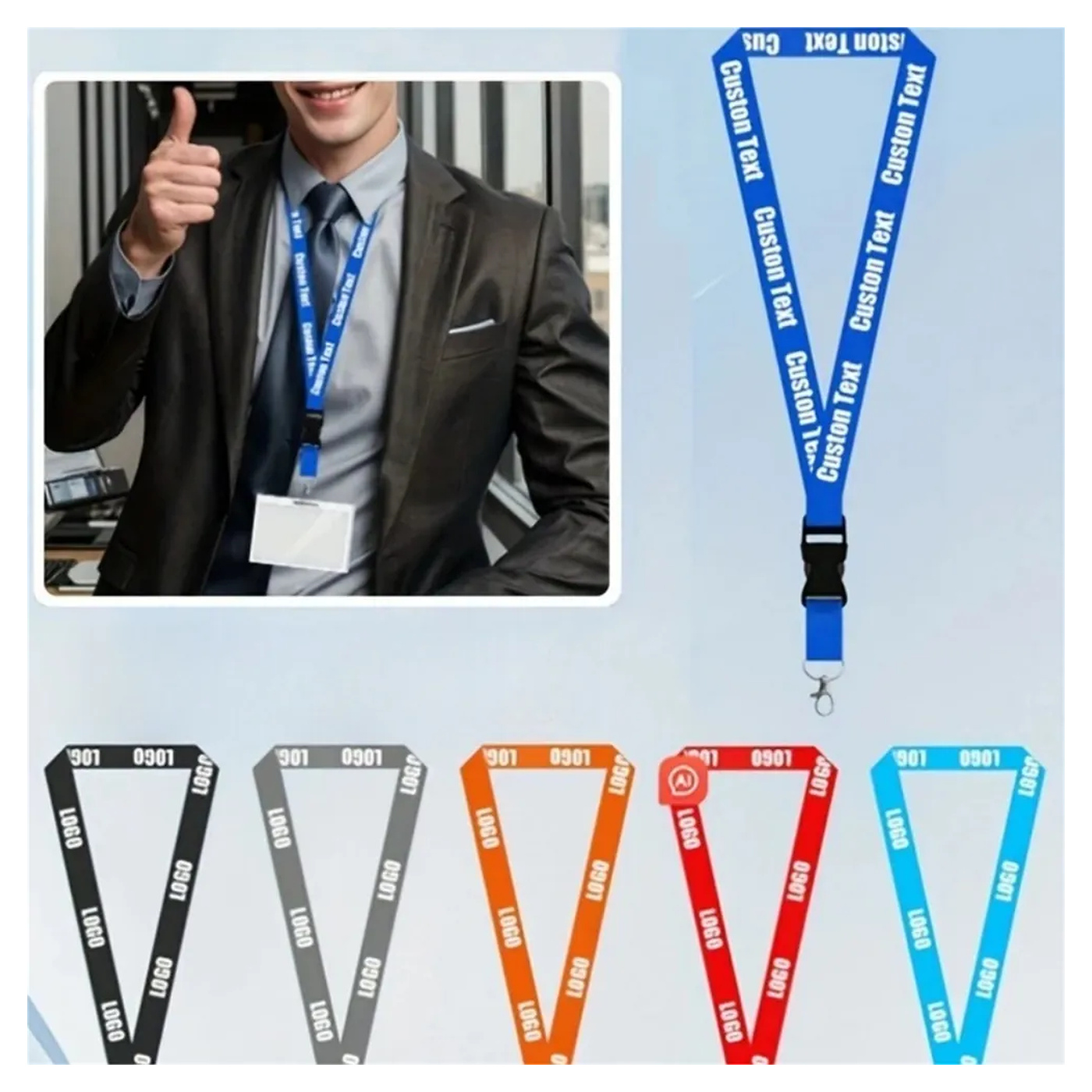 Breakaway Safety Lanyard with Metal Hardware