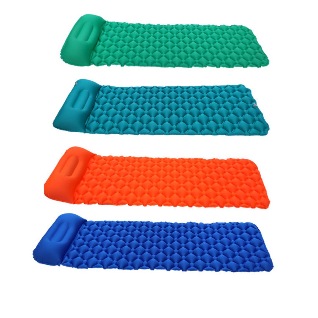 TPU Sleeping Mattress Inflatable Camping Mat With Pillow