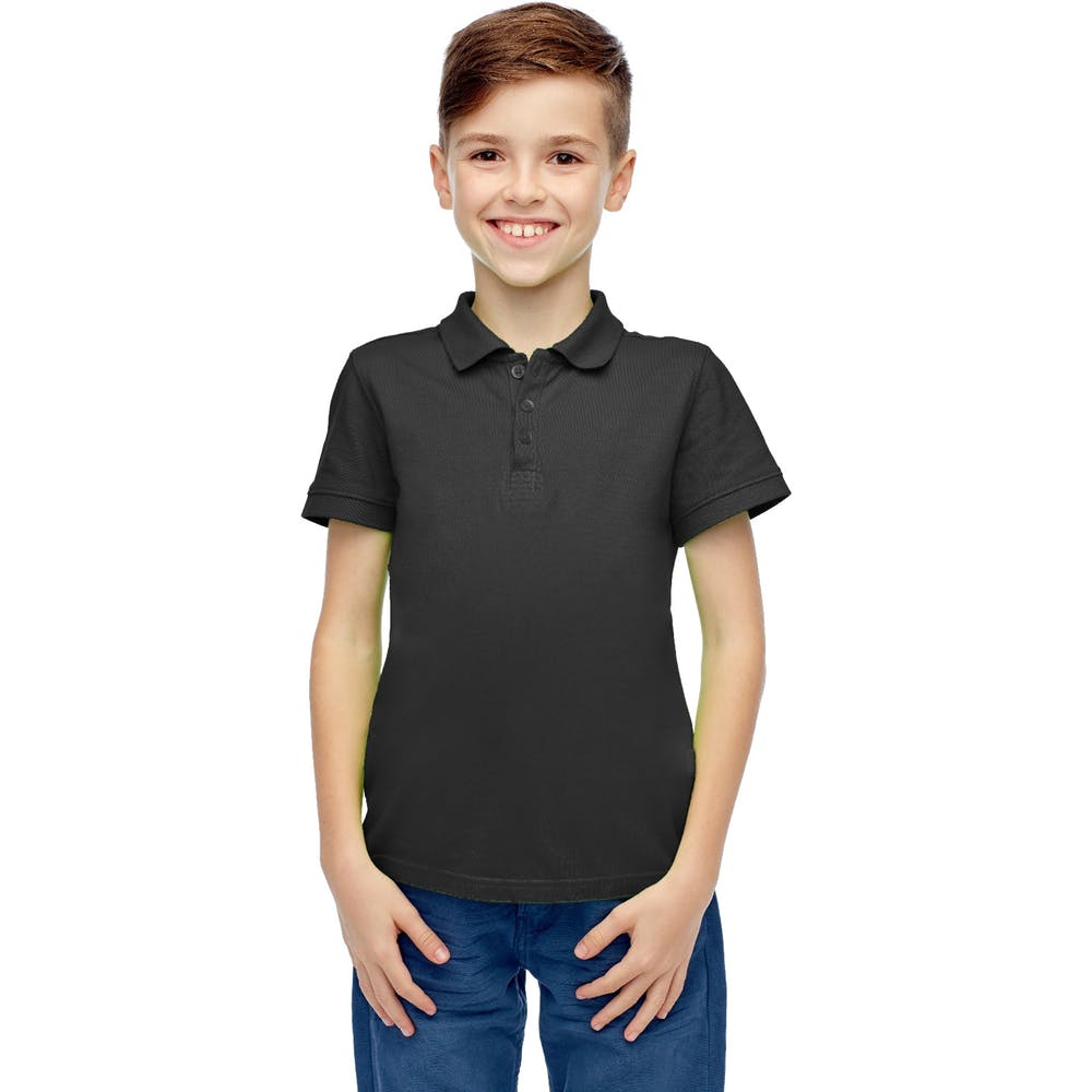Toddlers Uniform Polo Shirts - Black Short Sleeve Size 2T - 4T