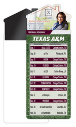 Magna-Card House Shape Magnet Football Schedules (3.5x9)