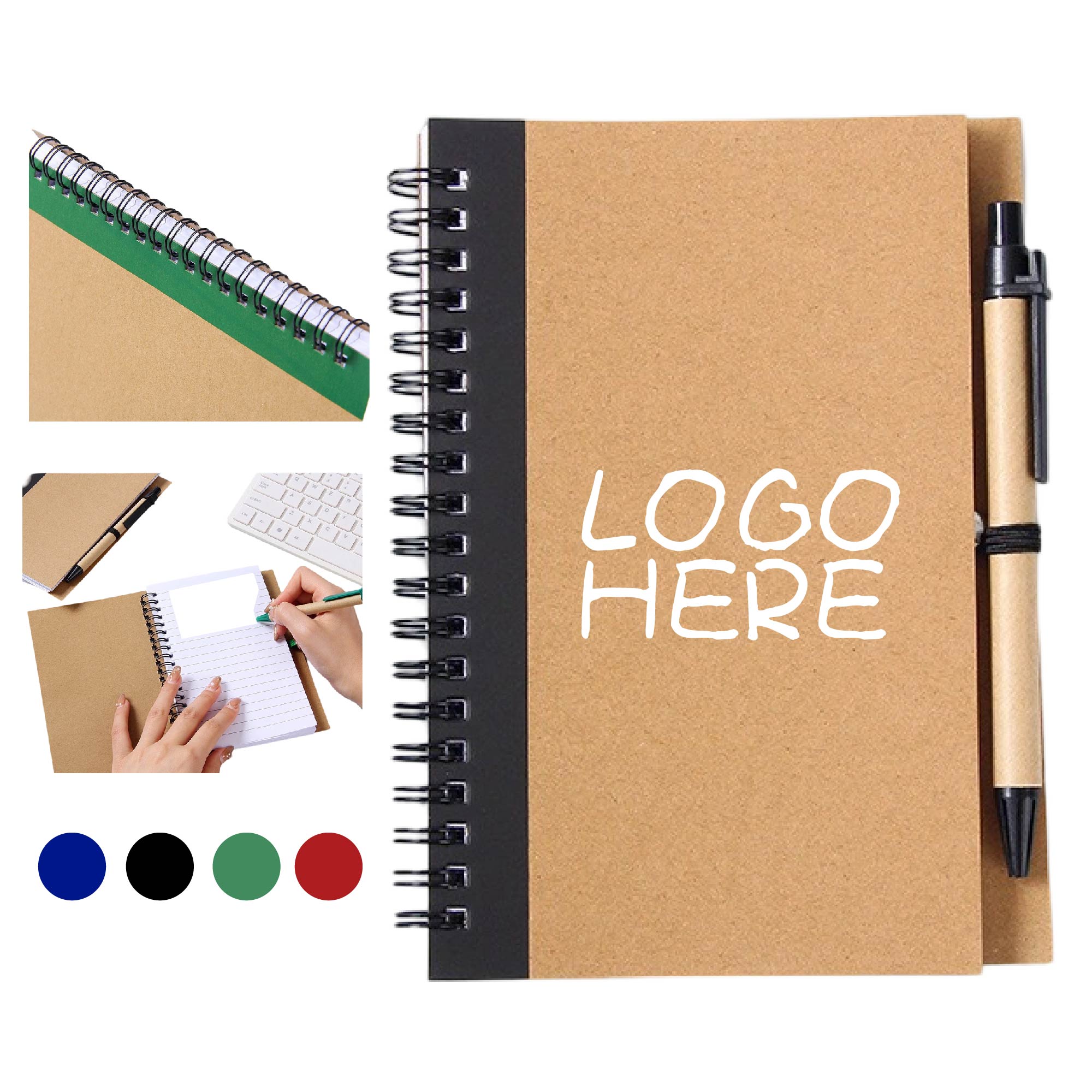 Eco Spiral Notebook with Pen